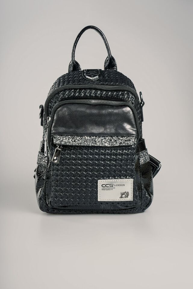 Tulip Siyah Cilt Sırt Çantası