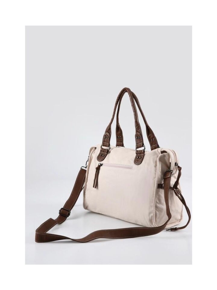 Muert Bej Cilt Omuz Askılı El Çantası