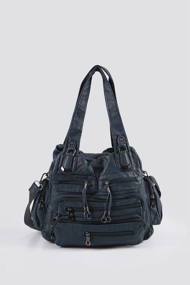 Miver Mavi Cilt Omuz Çantası