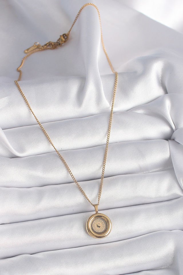 316L Çelik Gold  Kadın Kolye