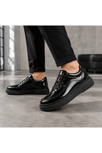 BESKAR KB X12 Kömür Rugan Erkek Günlük Sneaker Ayakkabı — görsel 2