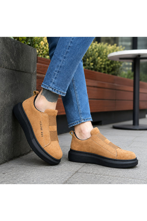 BESKAR BA0307 Taba STBST Çift Bant Detaylı Erkek Günlük Ayakkabı — görsel 2