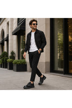 BESKAR BA0243 Kömür Rugan Paraşüt Detaylı Bağcıklı Erkek Sneaker — görsel 7