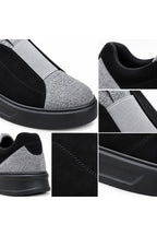 BESKAR KB 007 Siyah Gri Tek Bant Cırtlı Erkek Günlük Sneaker — görsel 6
