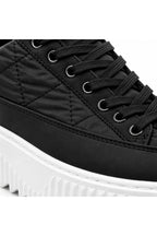 BESKAR BA0801 Siyah Beyaz Paraşüt Kumaş Detaylı Erkek Sneaker — görsel 4