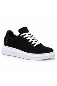 BESKAR KB 047 Erkek Günlük Sneaker Ayakkabı — Siyah Süet