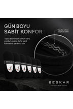BESKAR Erkek Siyah Silikon Bantlı Bilek Altı Çorap 6 Çift — görsel 4