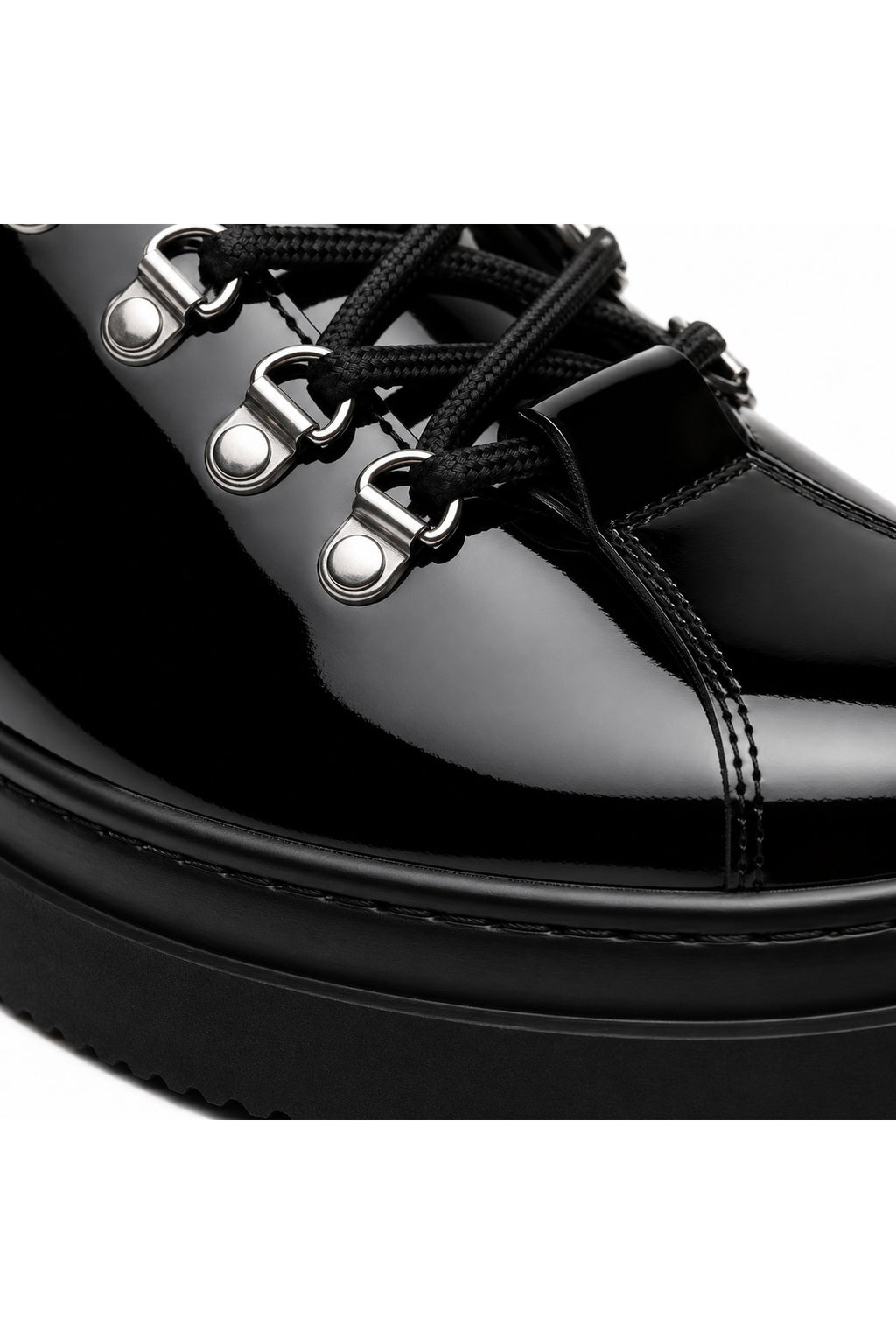 BESKAR KB X4 Kömür Rugan Erkek Günlük Sneaker Ayakkabı — görsel 4