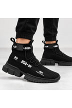 BESKAR ZR X700 Kömür Triko Yüksek Tabanlı Erkek Sneaker — görsel 2