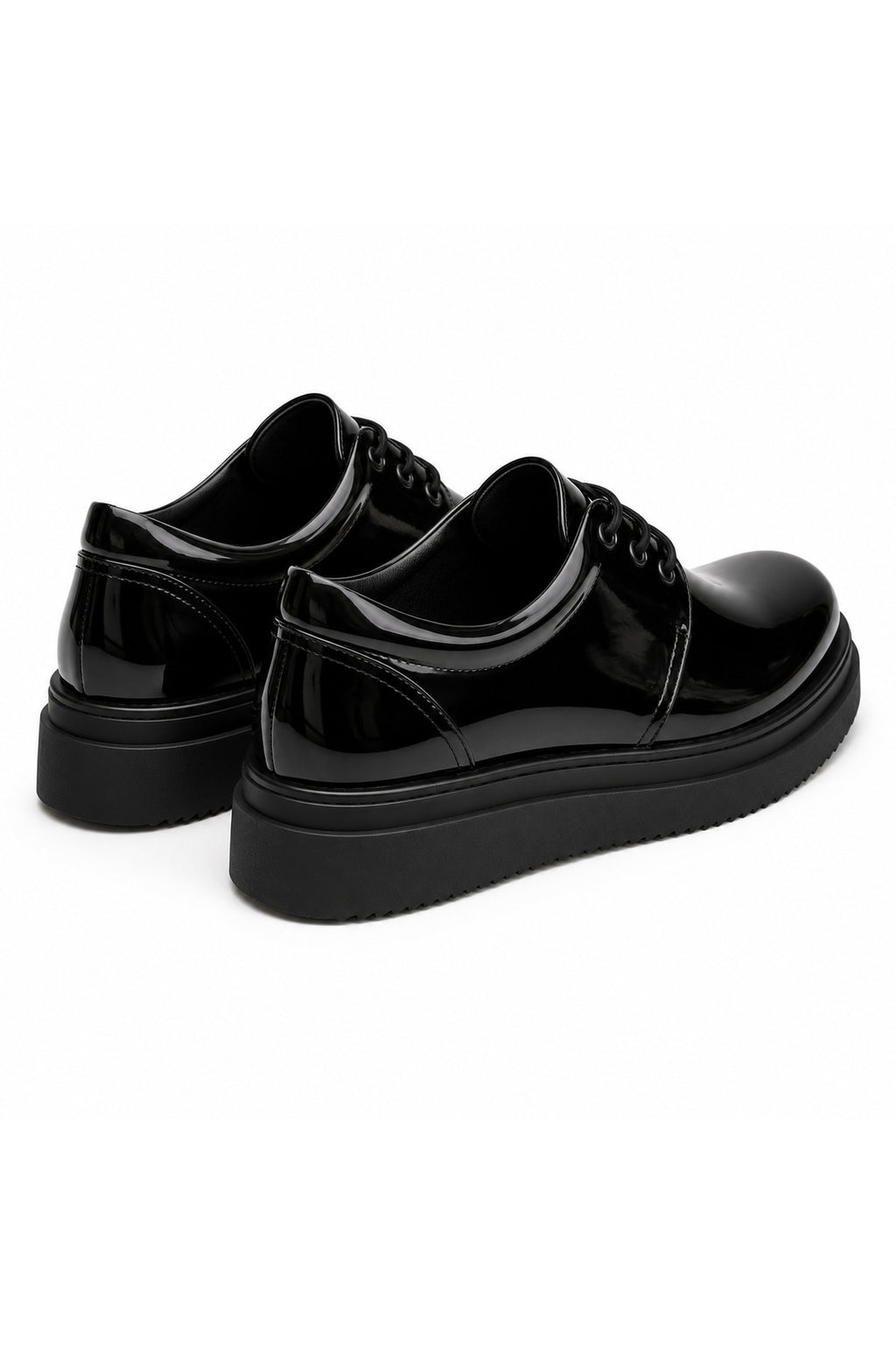 BESKAR KB X3 Kömür Rugan Bağcıklı Erkek Günlük Sneaker Ayakkabı — görsel 5