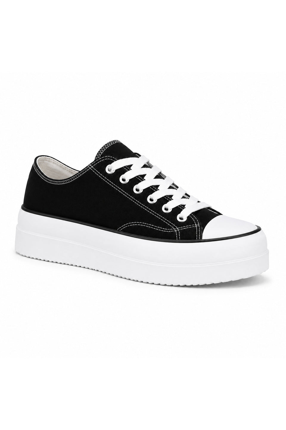 BESKAR KB CX3 Siyah Keten Görünümlü Erkek Sneaker