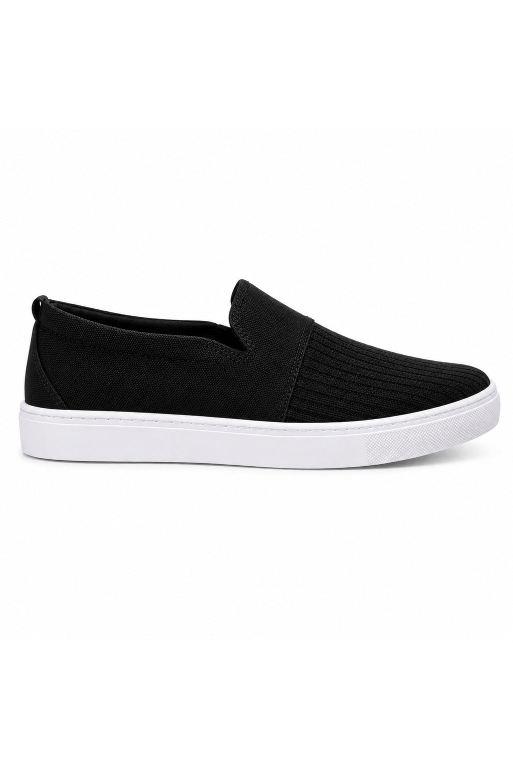 BESKAR KB 114 Siyah Bağcıksız Triko Erkek Günlük Sneaker — görsel 3