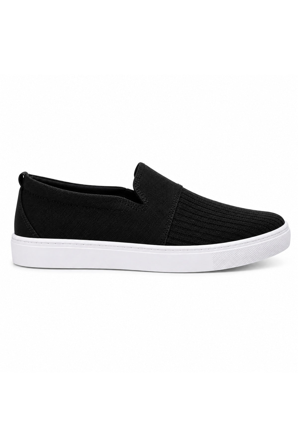 BESKAR KB 114 Siyah Bağcıksız Triko Erkek Günlük Sneaker — görsel 3