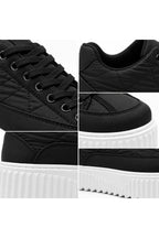 BESKAR BA0801 Siyah Beyaz Paraşüt Kumaş Detaylı Erkek Sneaker — görsel 6
