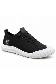 BESKAR BA0248 Esnek Bağcıklı Erkek Günlük Sneaker — Siyah – Beyaz Taban