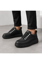 BESKAR KB X10 Kömür Cilt Yüksek Tabanlı Erkek Günlük Sneaker — görsel 2