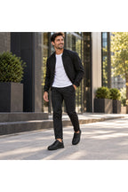 BESKAR KB 007 Kömür Cilt Tek Bant Cırtlı Erkek Günlük Sneaker — görsel 7