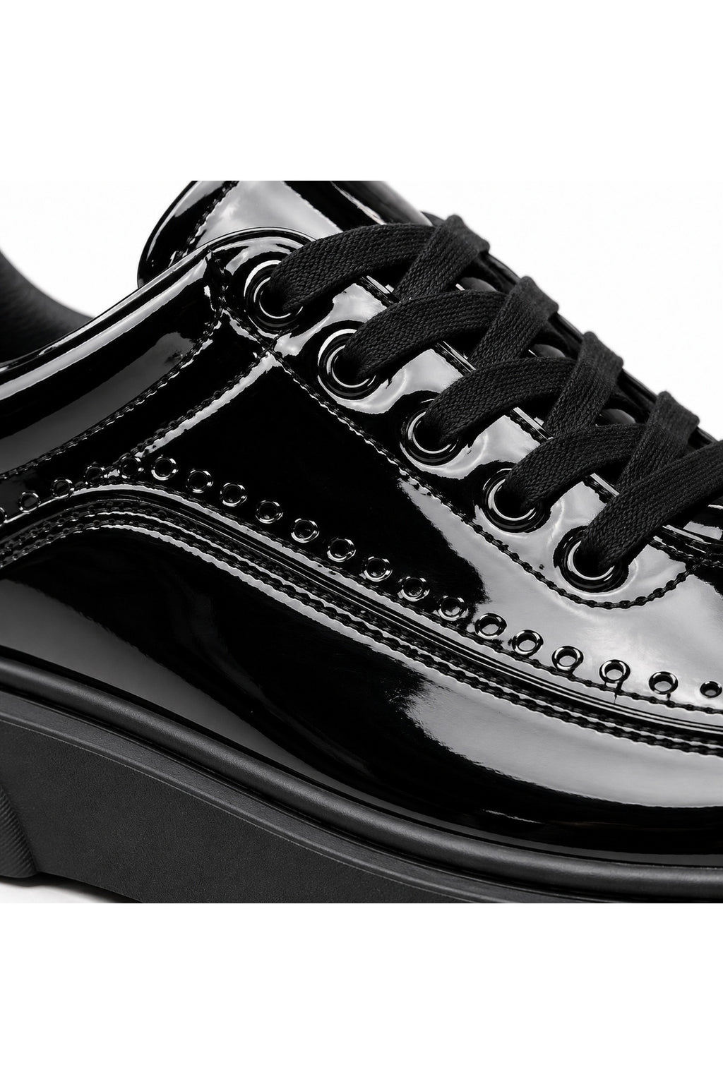 BESKAR KB X12 Kömür Rugan Erkek Günlük Sneaker Ayakkabı — görsel 4