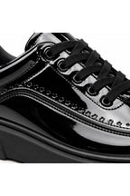 BESKAR KB X12 Kömür Rugan Erkek Günlük Sneaker Ayakkabı — görsel 4