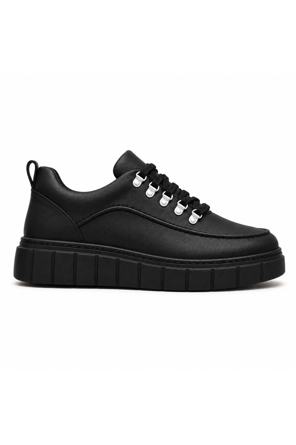 BESKAR KB X10 Kömür Cilt Yüksek Tabanlı Erkek Günlük Sneaker — görsel 3