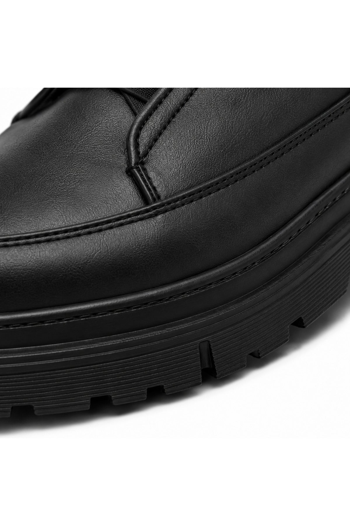 BESKAR KB 703 Kömür Cilt Bağcıksız Lastikli Erkek Günlük Sneaker — görsel 6
