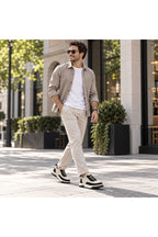 BESKAR BA0911 Bej Siyah Triko Erkek Günlük Sneaker Ayakkabı — görsel 7