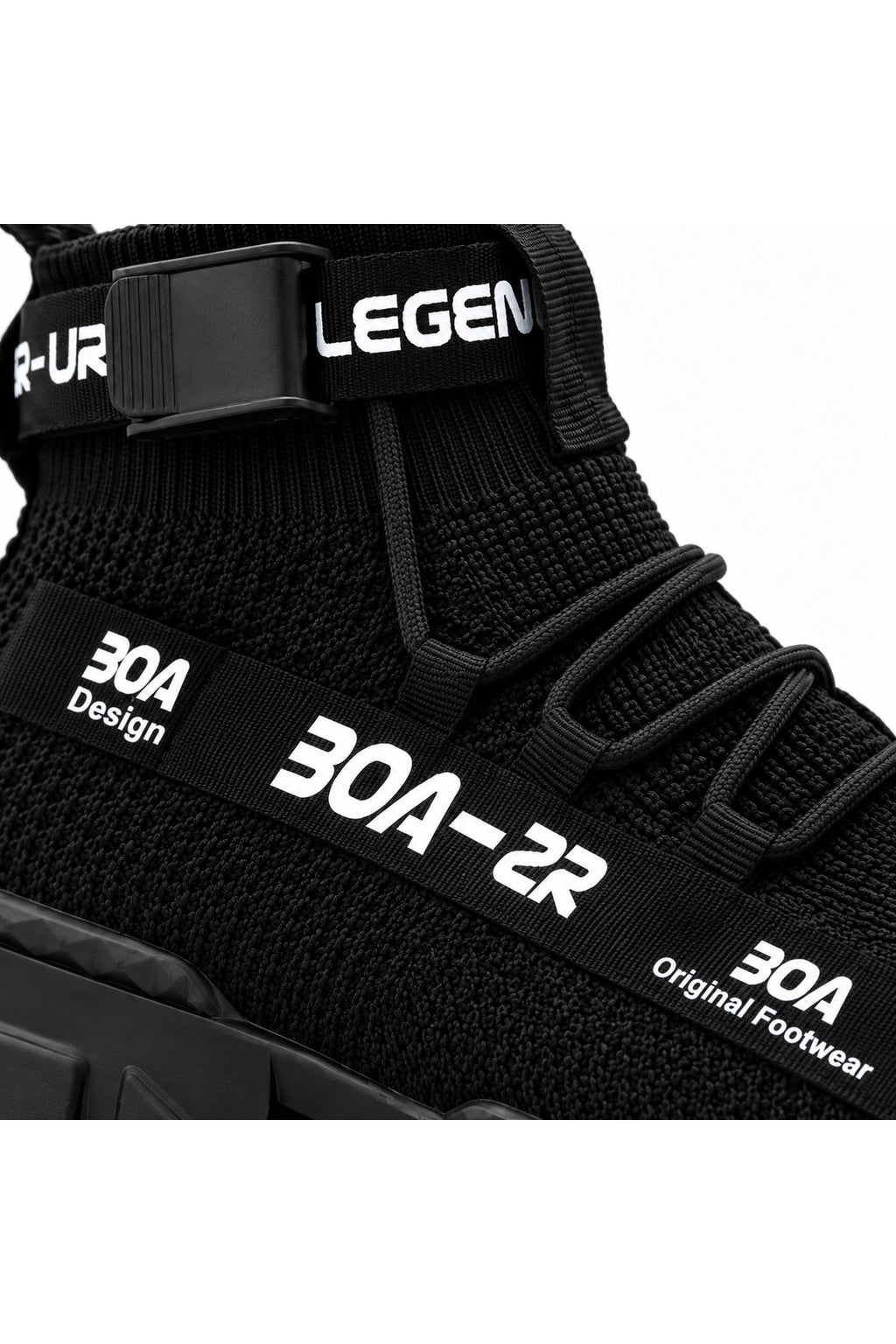 BESKAR ZR X700 Kömür Triko Yüksek Tabanlı Erkek Sneaker — görsel 4