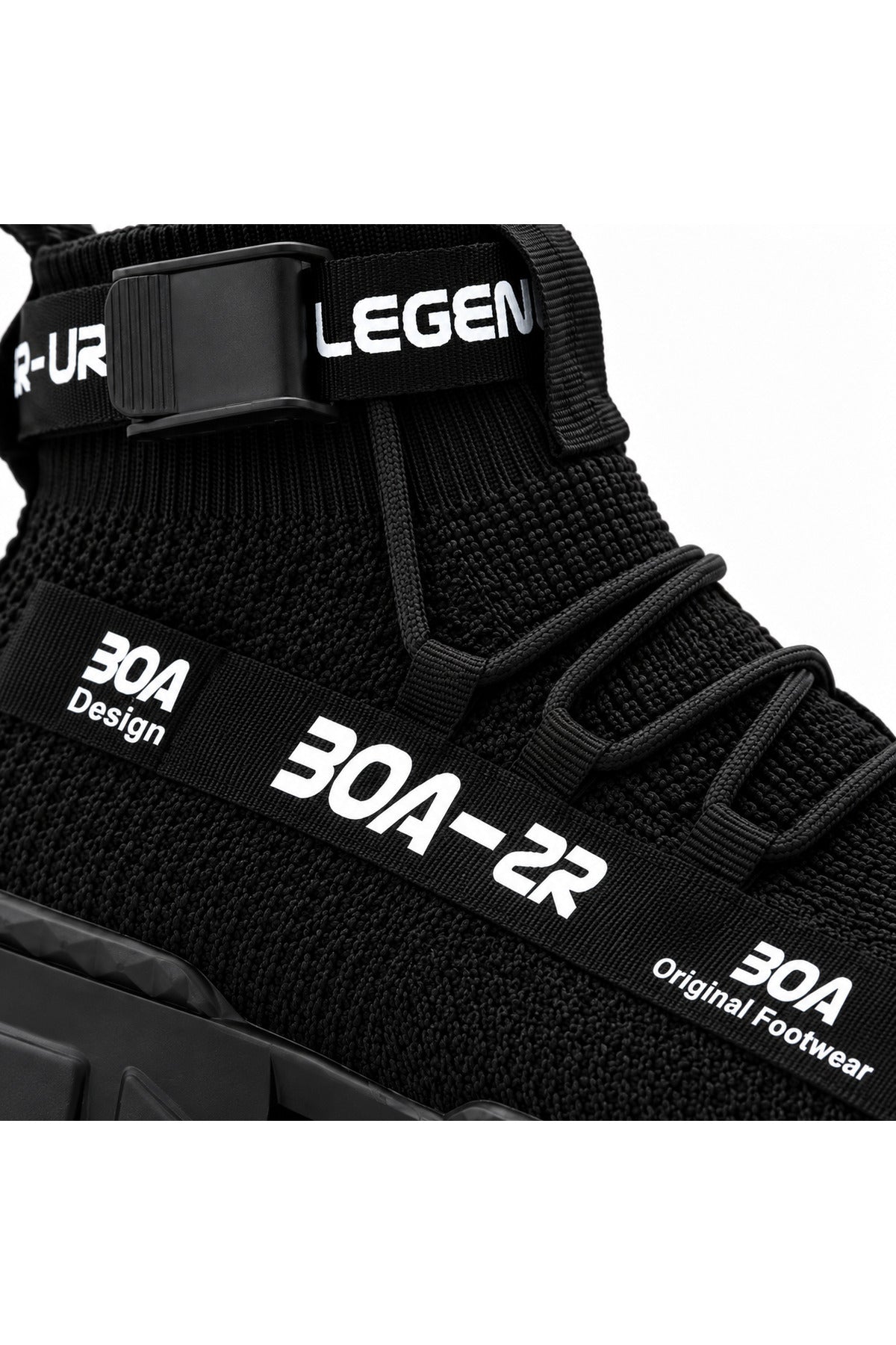 BESKAR ZR X700 Kömür Triko Yüksek Tabanlı Erkek Sneaker — görsel 4