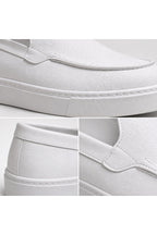 BESKAR BA0241 Beyaz Cilt Bağcıksız Yüksek Tabanlı Erkek Sneaker — görsel 6