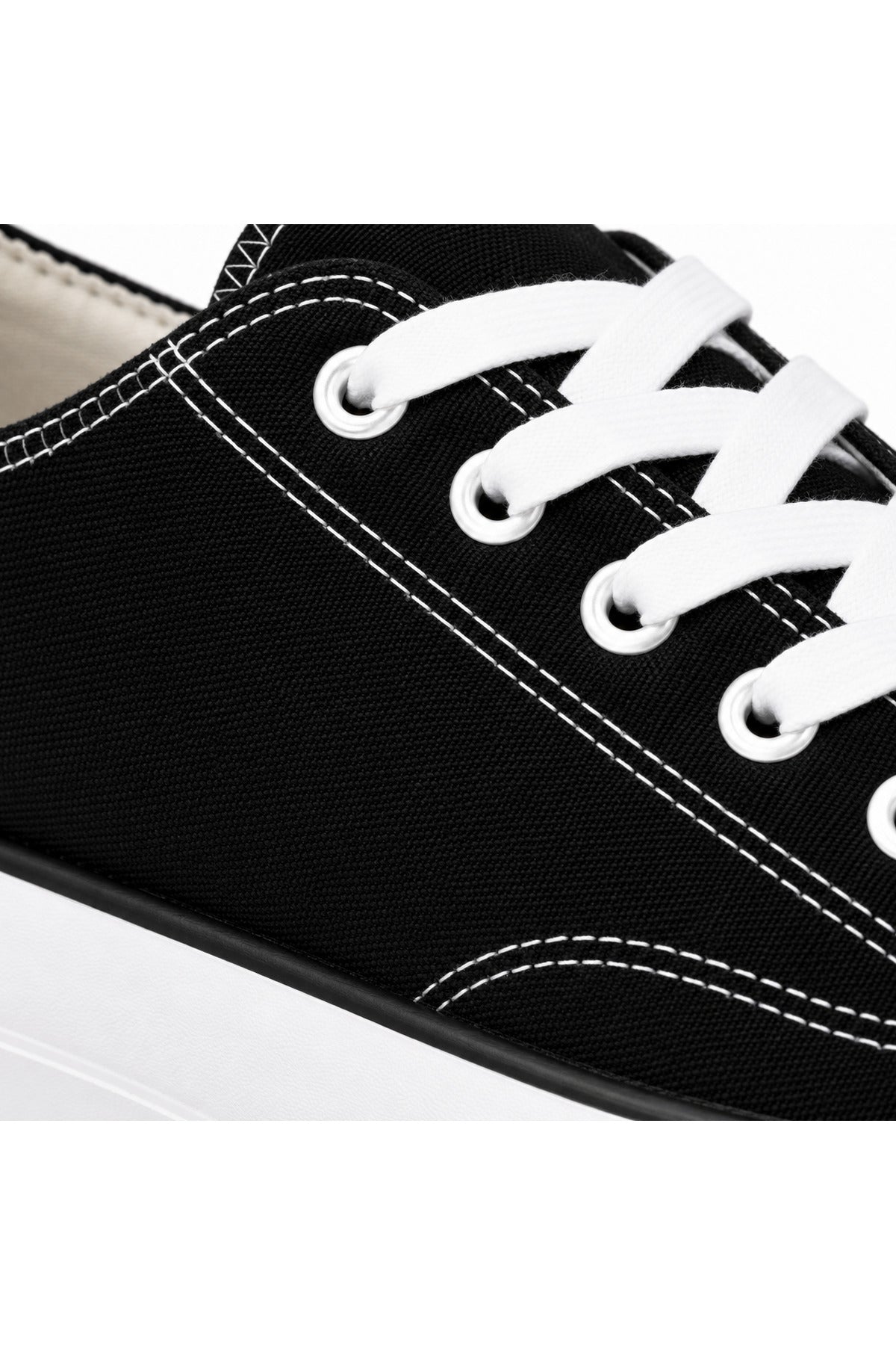 BESKAR KB CX3 Siyah Keten Görünümlü Erkek Sneaker — görsel 4