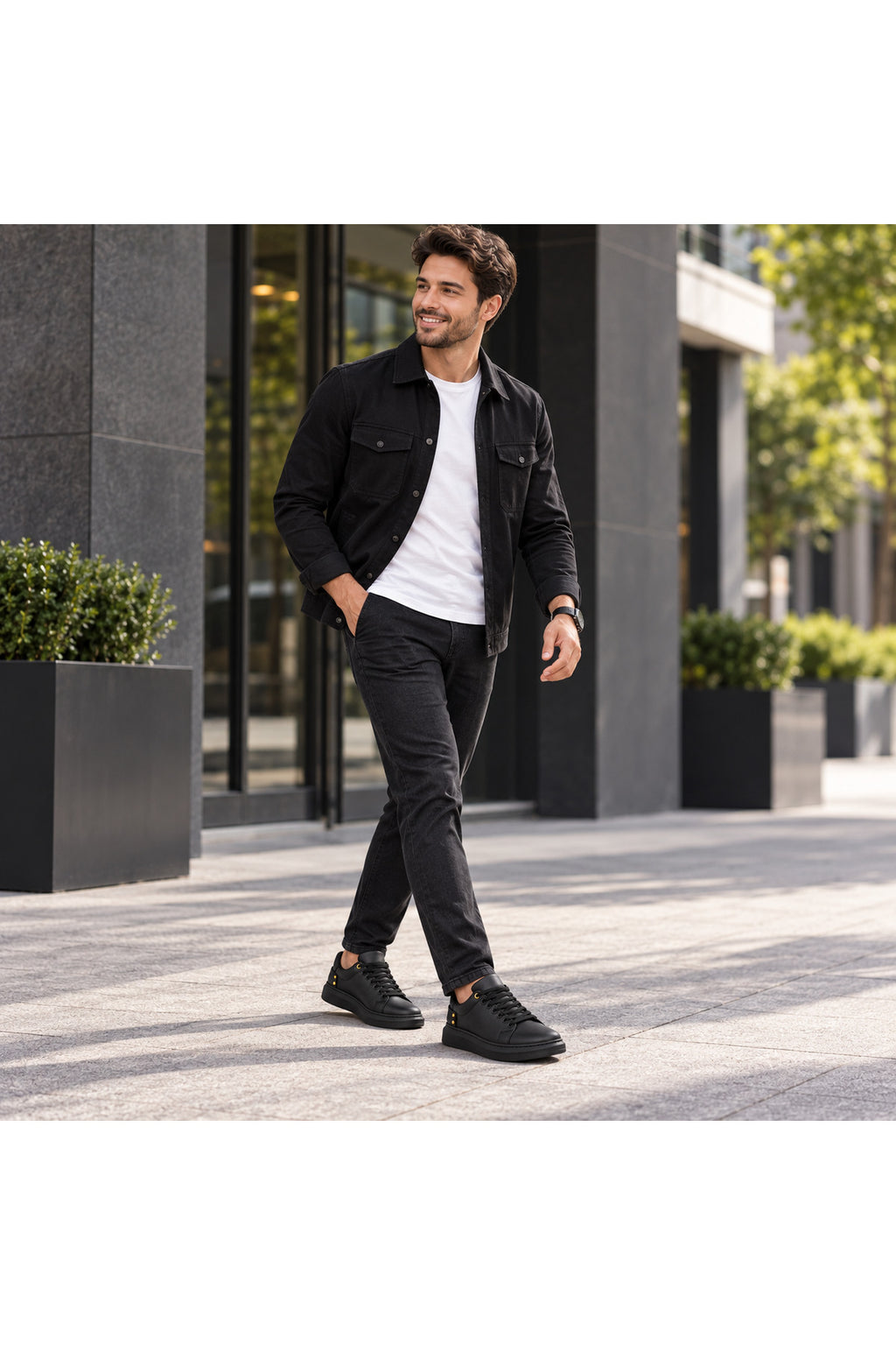 BESKAR KB 047 Kömür Cilt Erkek Günlük Sneaker Ayakkabı — görsel 7