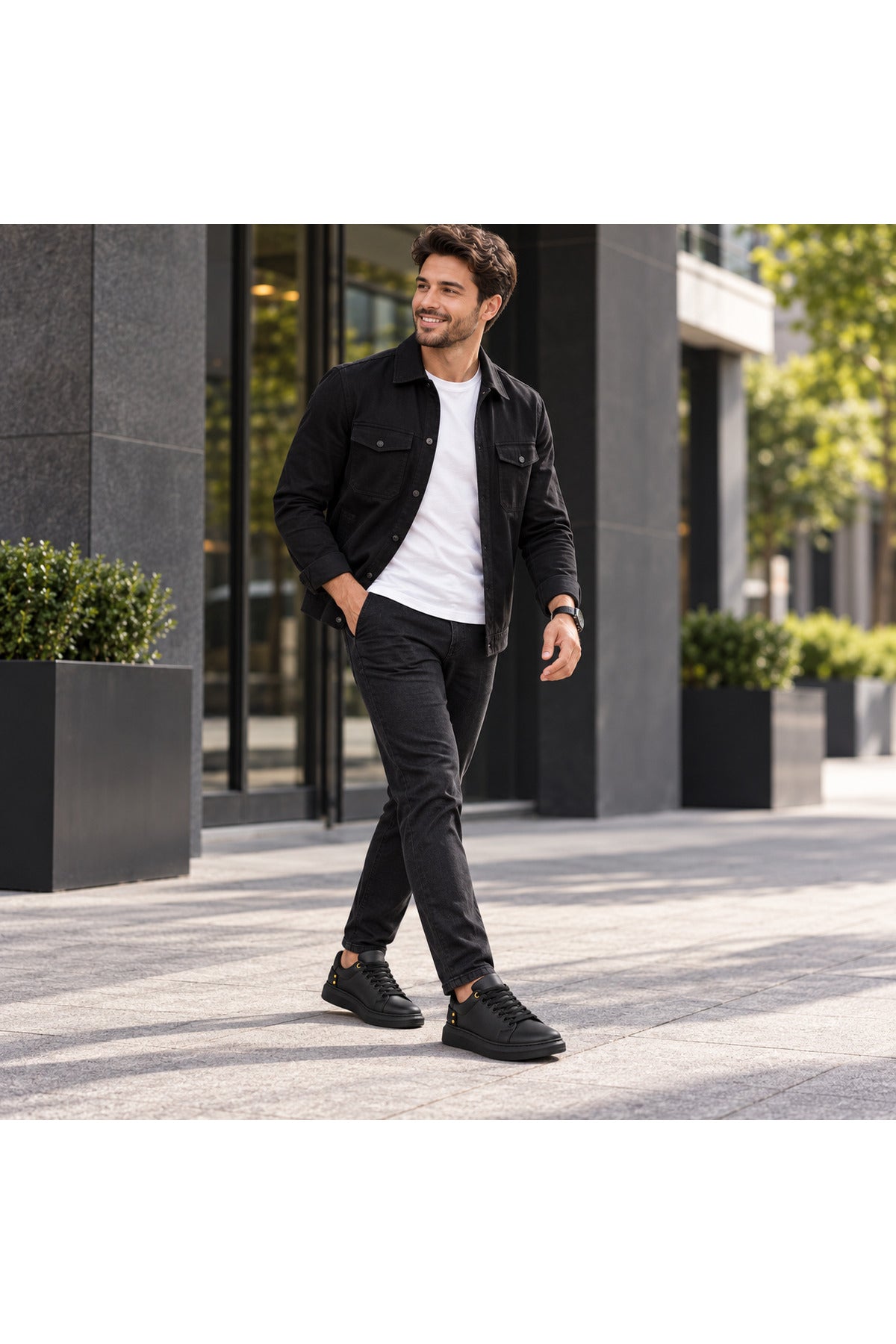 BESKAR KB 047 Kömür Cilt Erkek Günlük Sneaker Ayakkabı — görsel 7