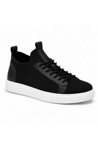 BESKAR KB 112 Triko Erkek Günlük Sneaker Ayakkabı — Siyah – Beyaz Taban