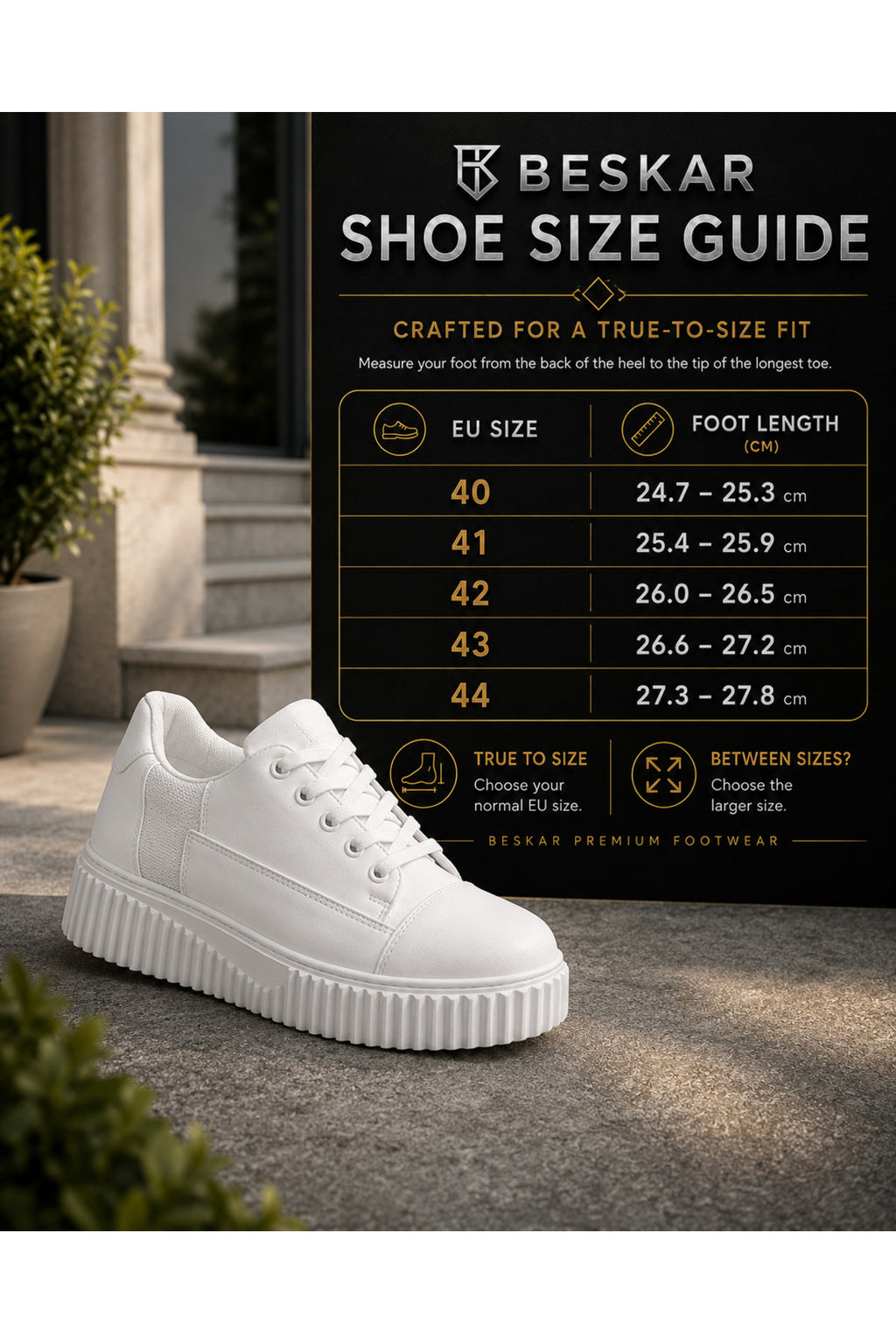 BESKAR KB X516 Beyaz Cilt Erkek Günlük Sneaker Ayakkabı — görsel 8