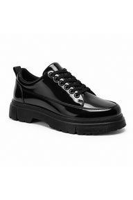 BESKAR KB 702 Erkek Günlük Sneaker Ayakkabı — Kömür Rugan