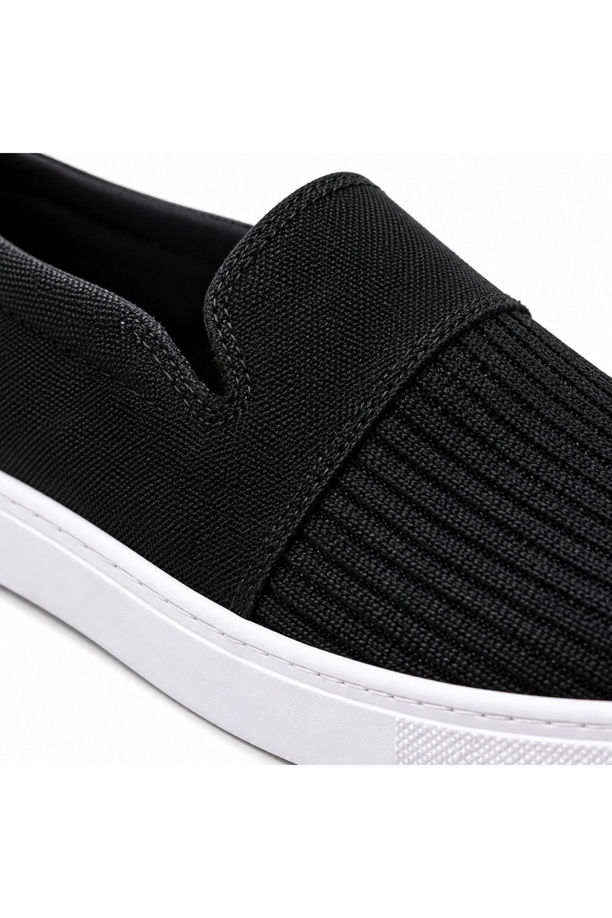 BESKAR KB 114 Siyah Bağcıksız Triko Erkek Günlük Sneaker — görsel 4