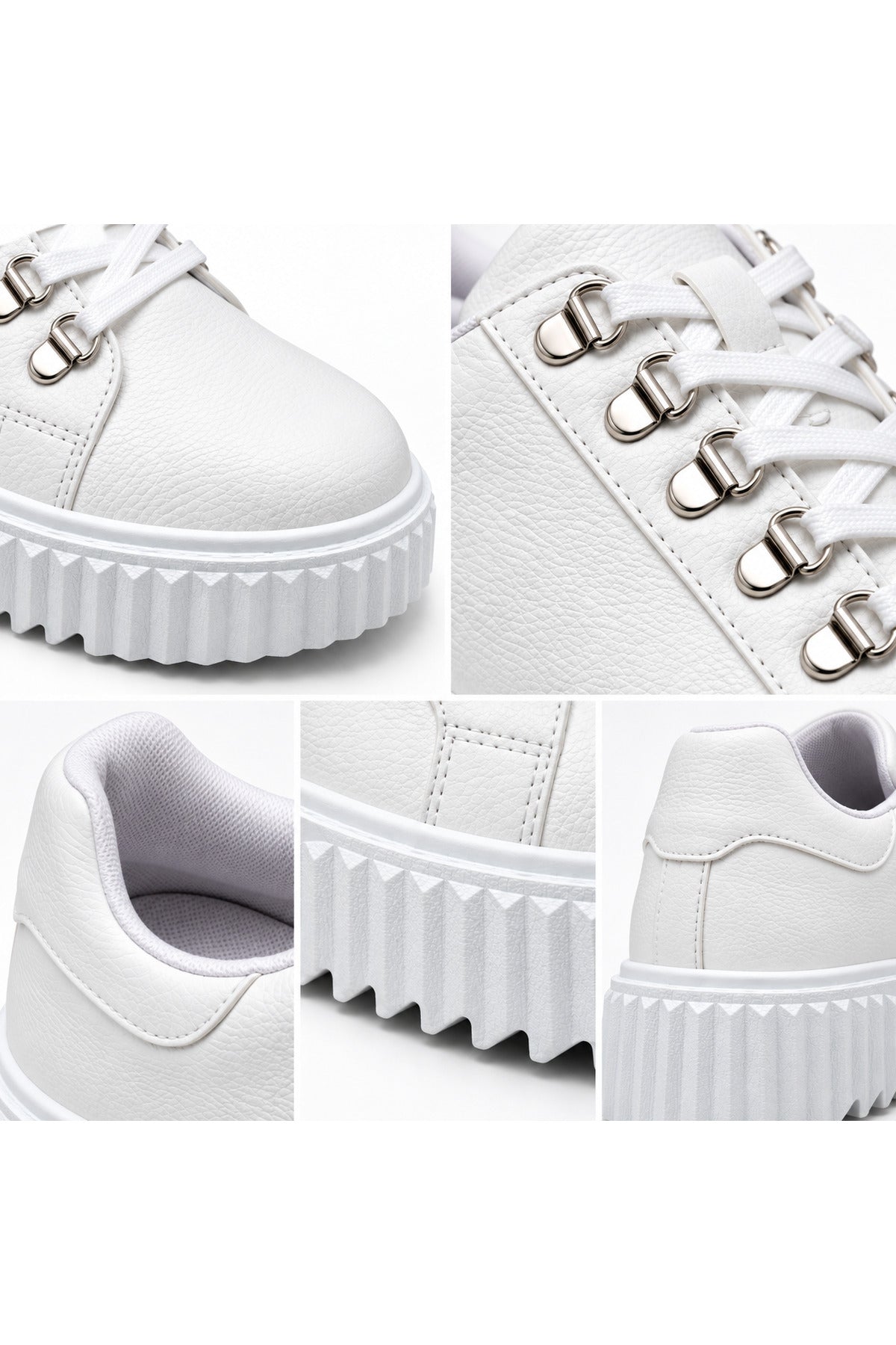 BESKAR BA0505 Beyaz Bilekli Erkek Günlük Sneaker Ayakkabı — görsel 6