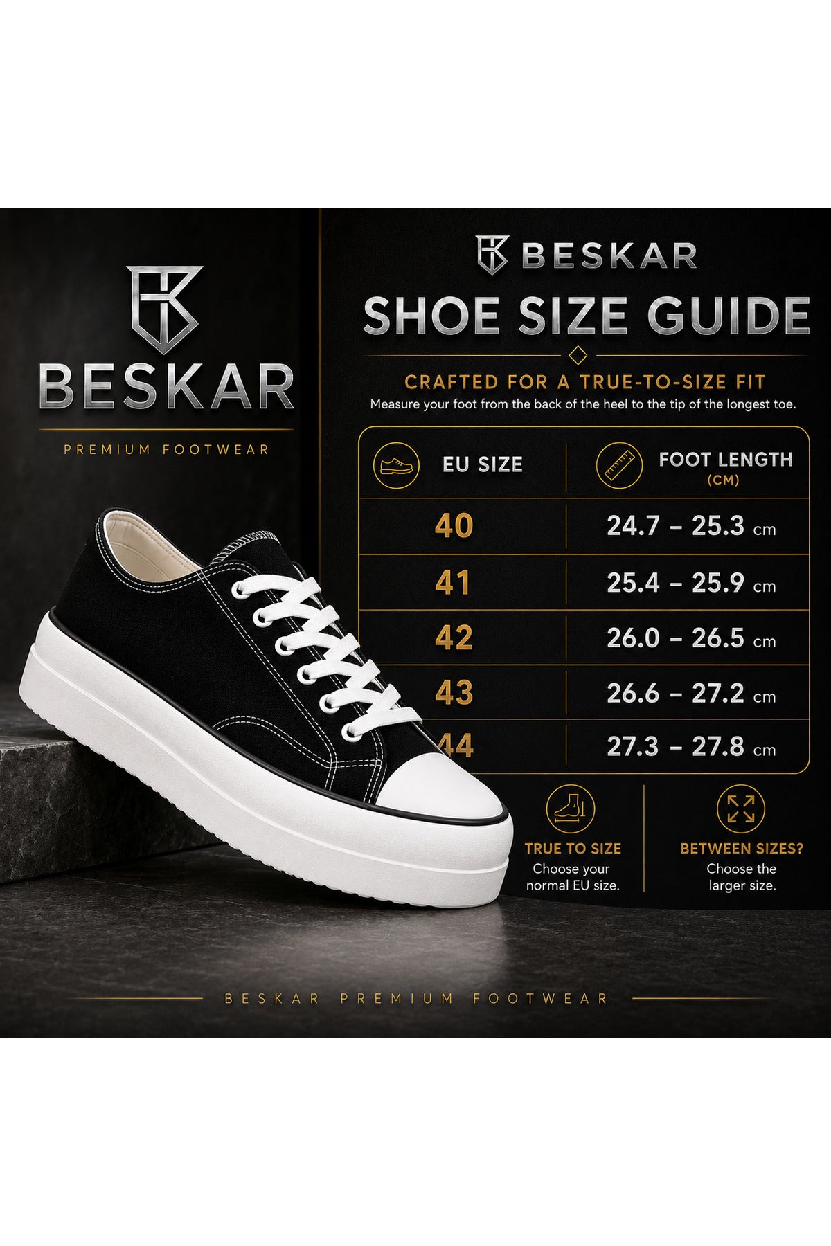 BESKAR KB CX3 Siyah Keten Görünümlü Erkek Sneaker — görsel 8