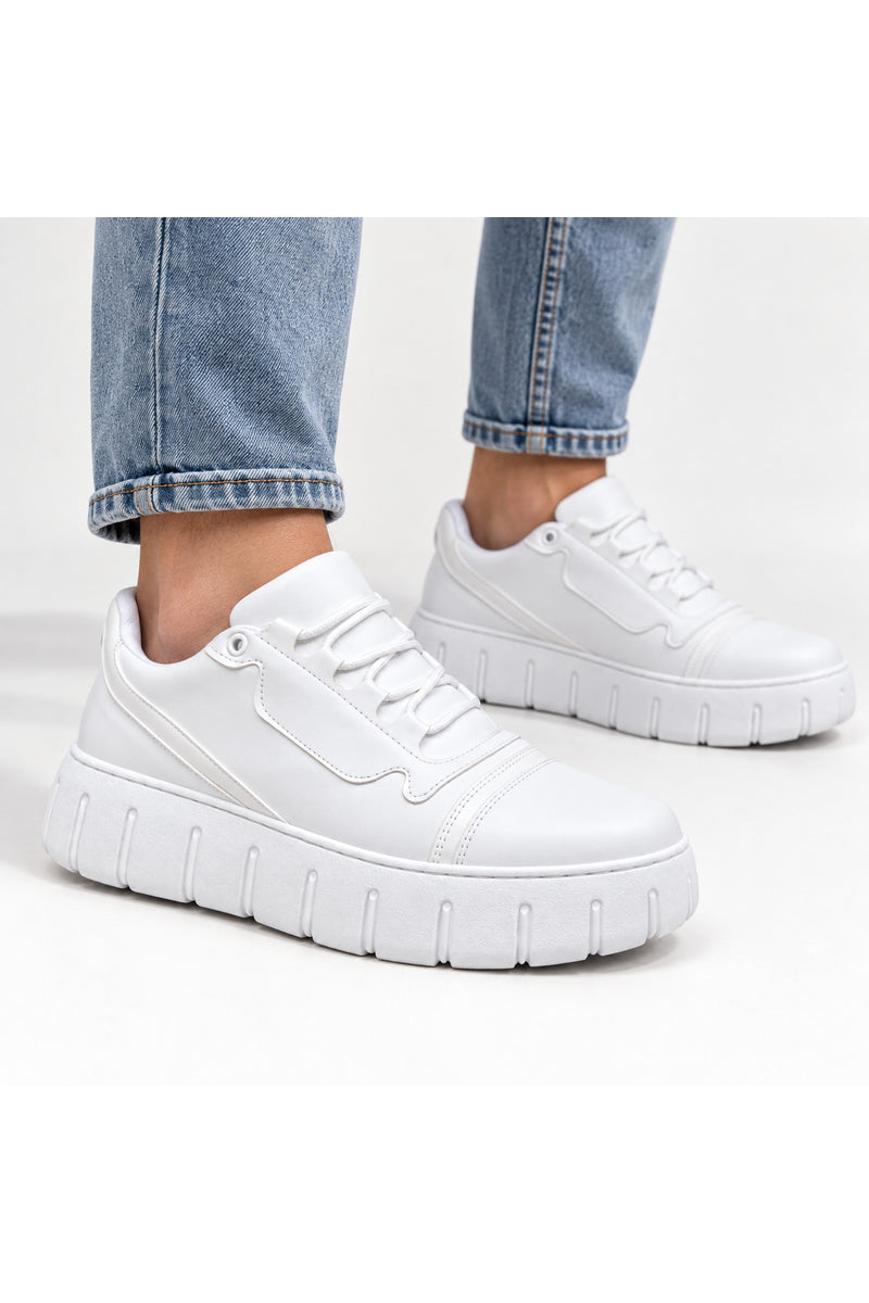 BESKAR BA0666 Beyaz Erkek Günlük Sneaker Ayakkabı
