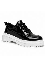 BESKAR KB 702 Erkek Günlük Sneaker Ayakkabı — Siyah Rugan