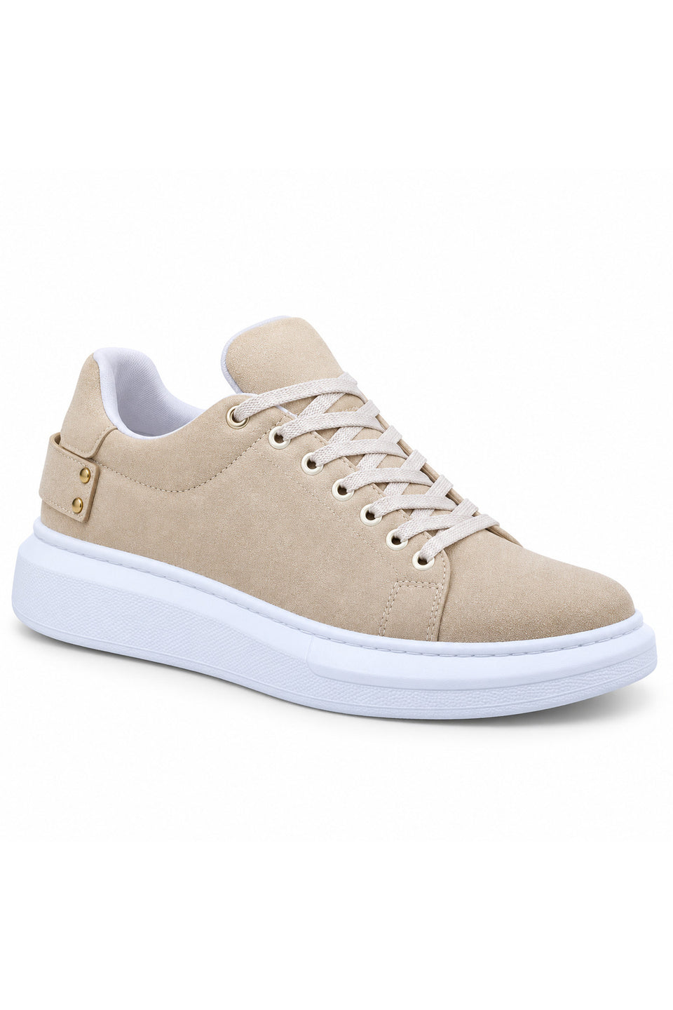 BESKAR KB 047 Bej Süet Görünümlü Erkek Günlük Sneaker Ayakkabı