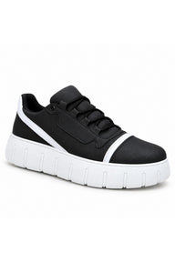BESKAR BA0666 Erkek Günlük Sneaker Ayakkabı — Siyah – Beyaz Taban