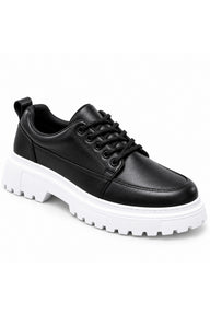 BESKAR KB 702 Erkek Günlük Sneaker Ayakkabı — Siyah Cilt – Beyaz Taban