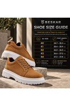 BESKAR BA0245 Taba Süet Görünümlü Esnek Bağcıklı Yüksek Tabanlı Erkek Sneaker — görsel 8