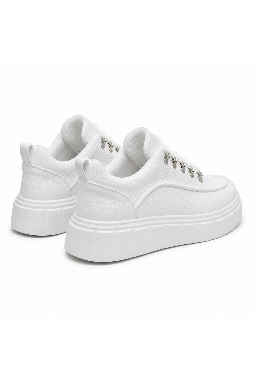 BESKAR KB X10 Beyaz Cilt Yüksek Tabanlı Erkek Günlük Sneaker — görsel 5