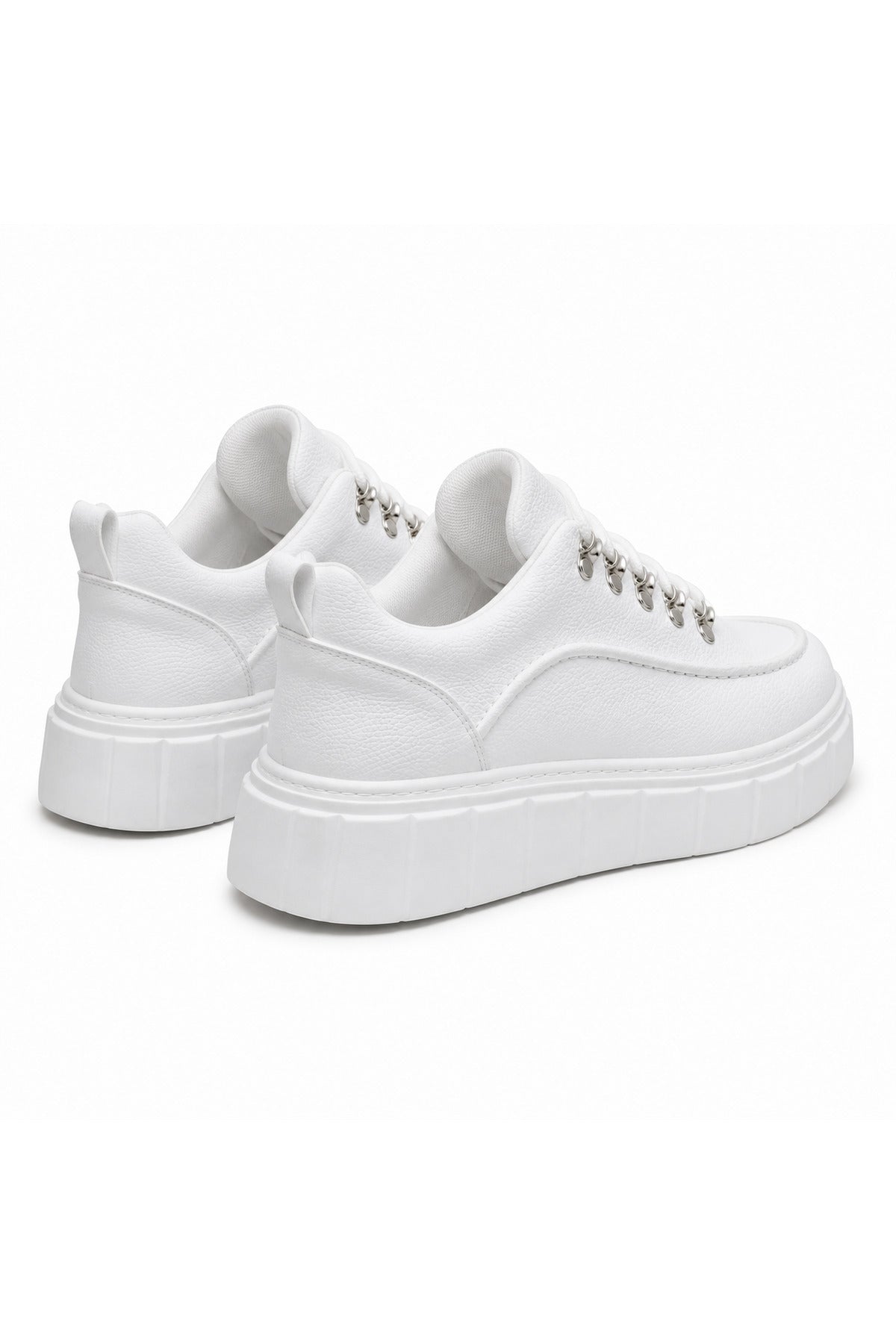 BESKAR KB X10 Beyaz Cilt Yüksek Tabanlı Erkek Günlük Sneaker — görsel 5