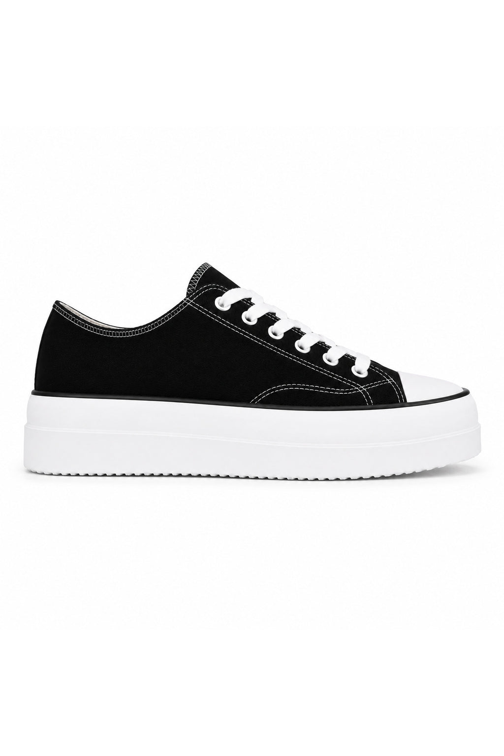 BESKAR KB CX3 Siyah Keten Görünümlü Erkek Sneaker — görsel 3