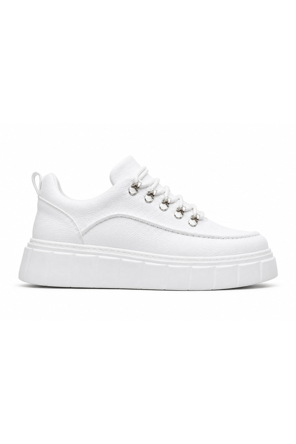 BESKAR KB X10 Beyaz Cilt Yüksek Tabanlı Erkek Günlük Sneaker — görsel 3