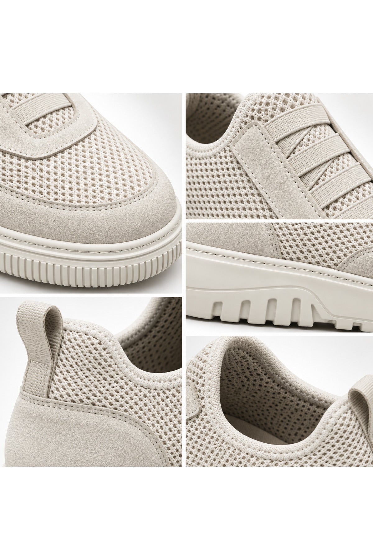 BESKAR BA0911 Bej Triko Erkek Günlük Sneaker Ayakkabı — görsel 6