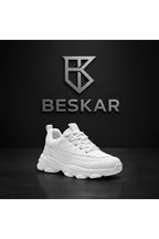 BESKAR KB 707 Beyaz Cilt Erkek Günlük Sneaker Ayakkabı — görsel 8